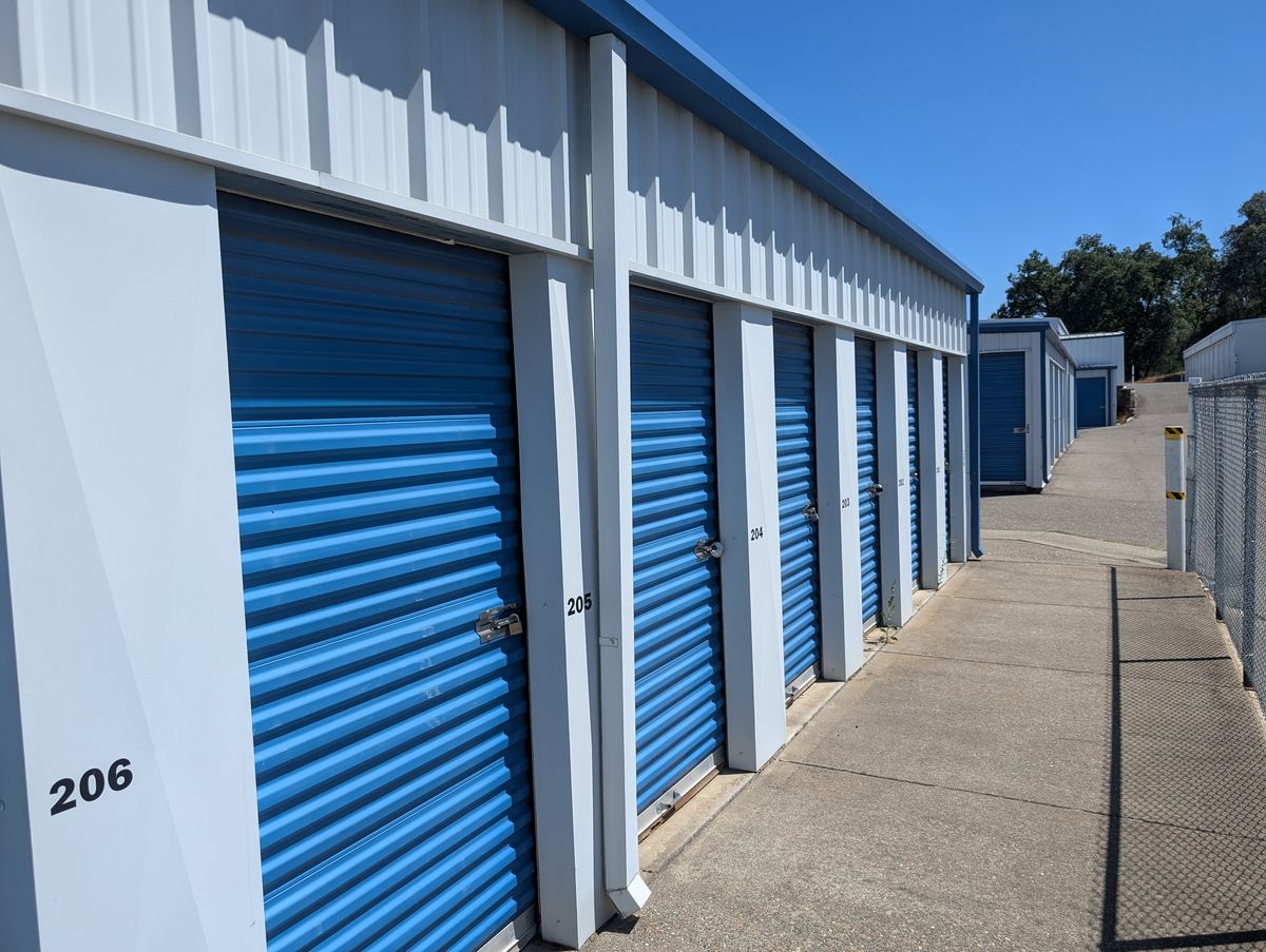 Storage units with tenant locks in place